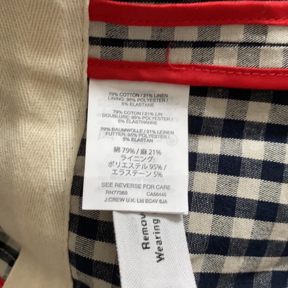 J. Crew Motorcycle jacket in gingham - Picture 11 of 11